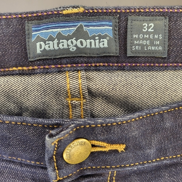 Patagonia Straight Fit Regular Denim Jeans size 32 in Dark Denim Blue - Picture 5 of 8